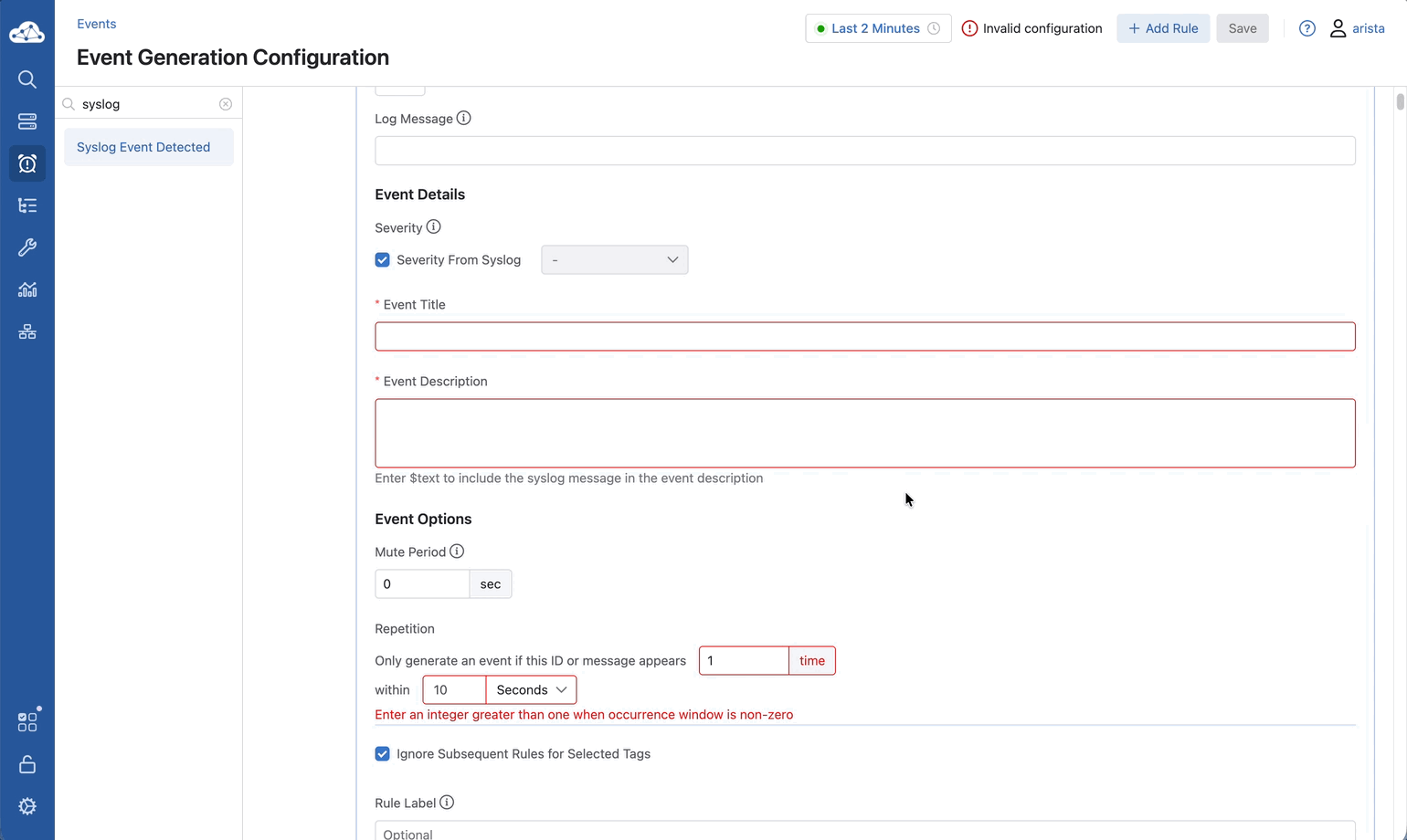 Lab 9 - Custom Event Tracking - Arista ATD Lab Guides